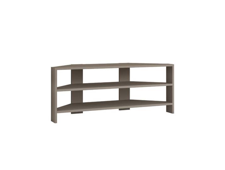 Calicosy Tv-Eckmöbel 3 Regale L114 cm - Thales, Taupe, 36x45x114 cm, Wohnzimmer, TV Möbel, Lowboards, Lowboards stehend