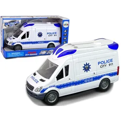 Interaktiver Polizeifunkwagen  Licht- und Soundeffekte!  Türen öffnen!