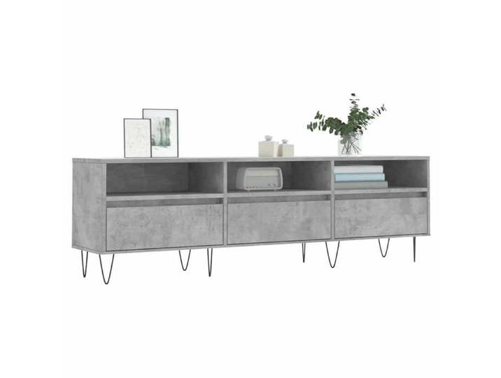 En Promotion Meuble TV CHIC - CLOUD - Meuble Télé Bas - CABINET/BANC TV - gris béton 150x30x44 5 cm - Bois d'ingénierie 2023550