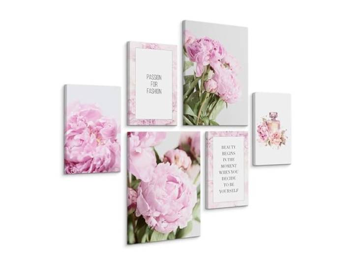 Muralo Wandbilder 2er-Set, Blumen, Spruch, Blütenpracht - 30x40 cm