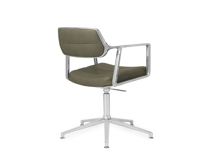 Drehstuhl Vipp 453+ Vipp grün, Designer Vipp Design, 67x70-77.5x67 cm