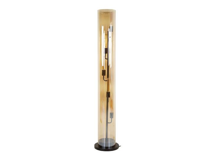 Clemento Tube Glass Stehleuchte Artic schwarz