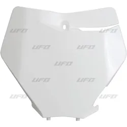 UFO, Motorrad Zubehör, UFO-Nummernschild für KTM SX/SXF '19-'22, weiss