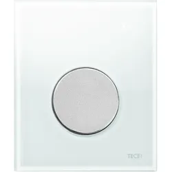 TECEloop Urinal Betätigungsplatte 9242659 Glas weiß, Taste chrom matt