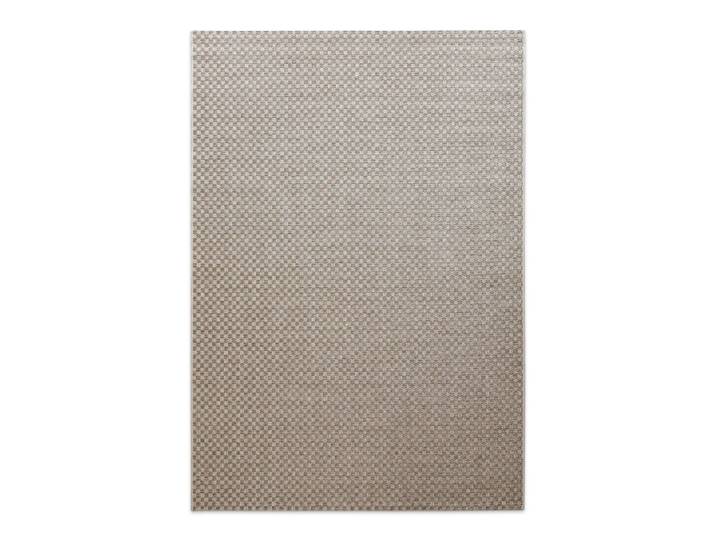 Tapis de salon motif damier beige 80x150