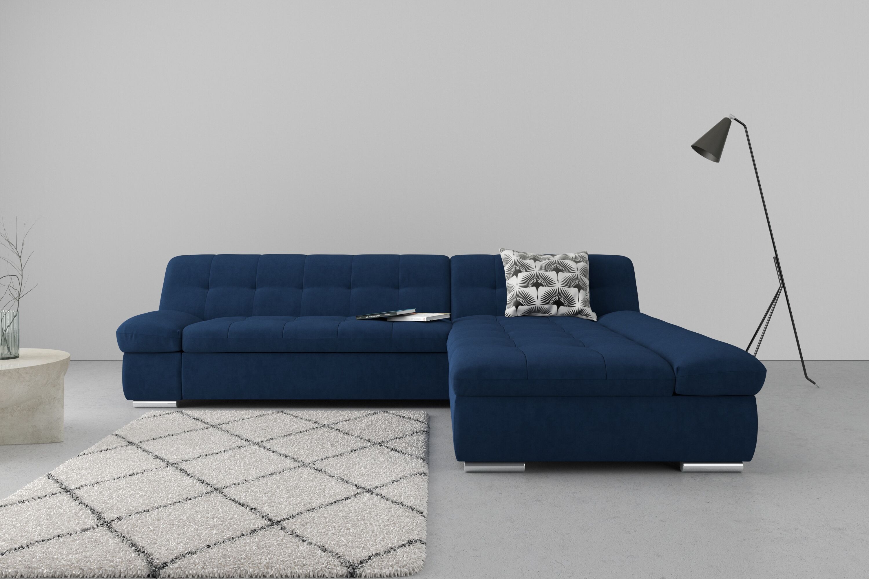 DOMO collection "MONA 297x173 cm, modern & komfortabel, optional mit Komfortfunktionen" whlw. mit Bettfunktion, L-Form