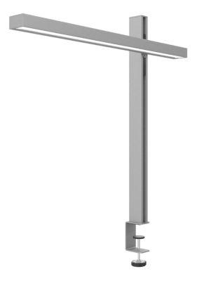 UNILUX LED-Tischleuchte ZENITH, Metallgrau, 2370 Lumen, dimmbar, mit Touch-Bedienung und Klemme