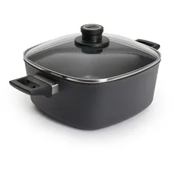 WOLL® D-Lite Viereck- bratentopf inkl. Glasdeckel 24 x 24 cm