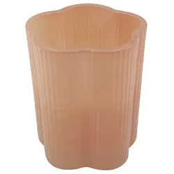 Kerze Bloomy 10,5 cm Glas Rosa