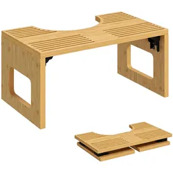 TOILETTENHOCKER Bambus Eiche