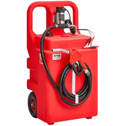 VEVOR Kraftstofftrolley, 121 L, Kraftstoffkanister mit 12 V DC Kraftstofftransferpumpe, 3,96 m Förderschlauch & Düse, Gasbehälter für Motorboote, Geländefahrzeuge, Generatoren, Diesel & Kerosin