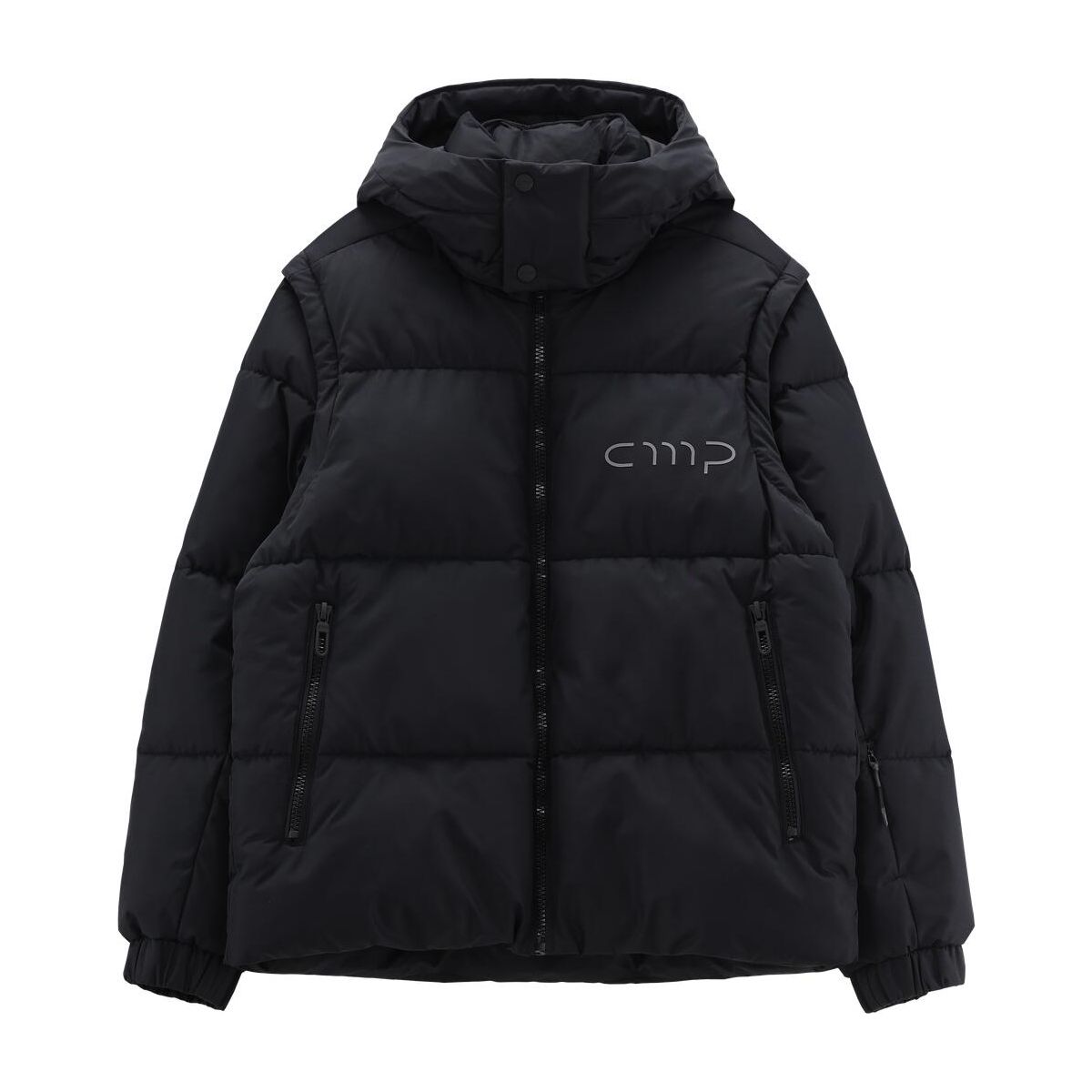 cmp - collective (of) moving people MAN Jacket FIX Hood With Inner Gaiter AND Detachable Sleeves nero (U901) L 36W4277-U901-L