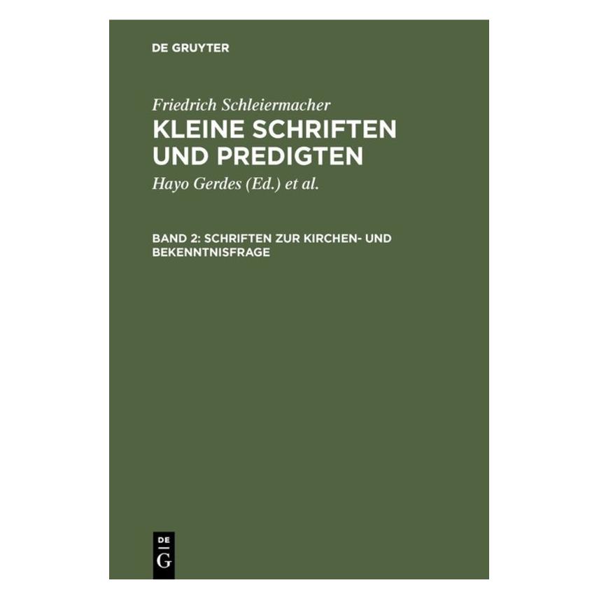 De Gruyter Schleiermacher:Friedrich Schleiermacher (Deutsch, Hardcover, Friedrich Schleiermacher) (67764984)