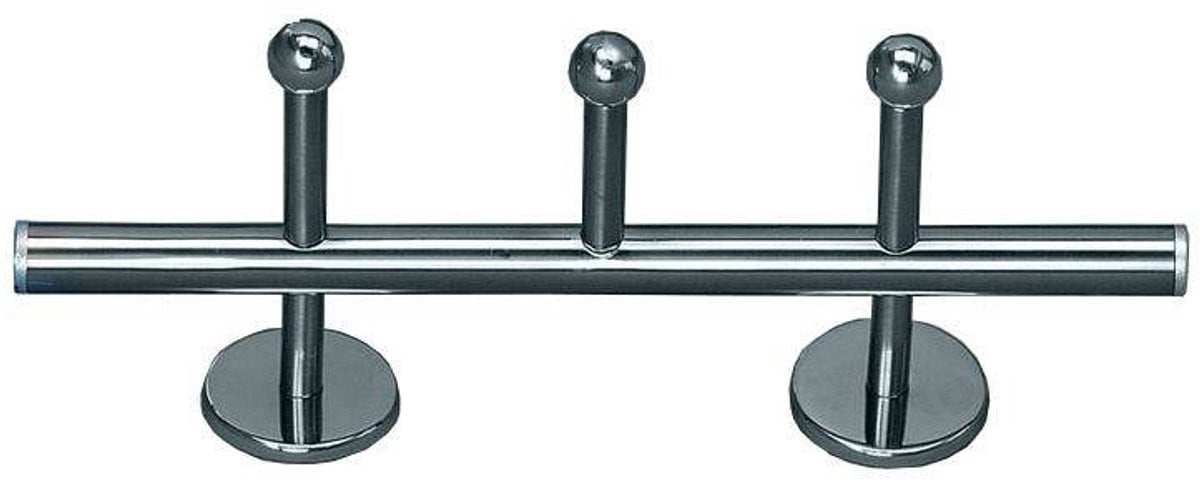 M2 Kollektion Dex S Wandkapstok - Grijs - RVS/Metaal - B: 30 cm, D: 12 cm