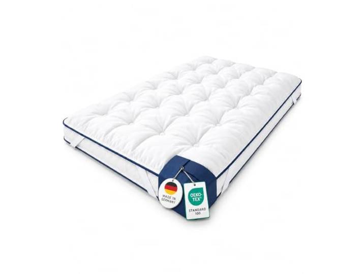 Topper 160x200cm, Bambus-Naturfaser Matratzentopper Viskose, Waschbar hypoallergen, Hygienisch Allergikerfreundlich, Temperaturregulierend, In verschiedenen Größen erhältlich