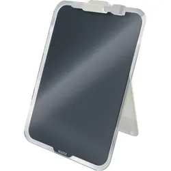 LEITZ Glas Desktop-Notizboard Cosy A4 Sicherheitsglas magnetisch aufstellbar grau Packung mit 4 Stück