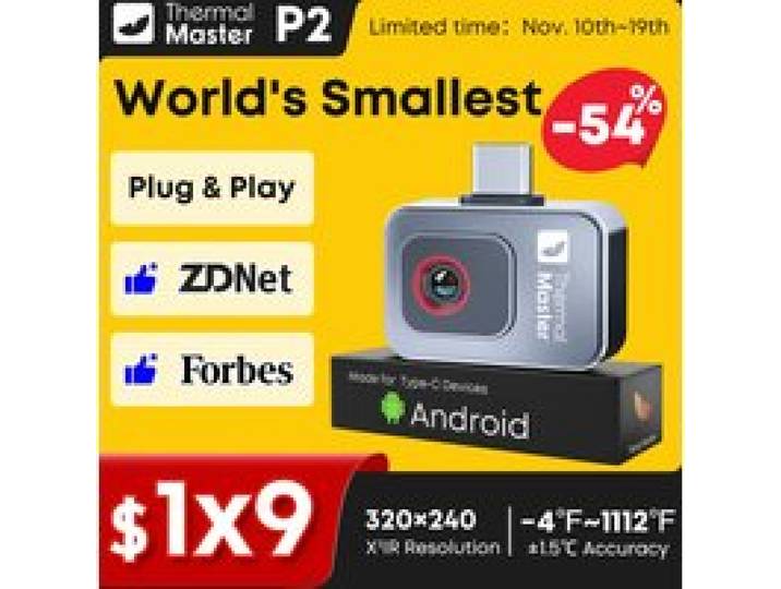 -20 ℃ tot 600 ℃ Warmtebeeldcamera Warmtebeeldcamera P2 Vloerverwarming HVAC-inspectie en reparatie