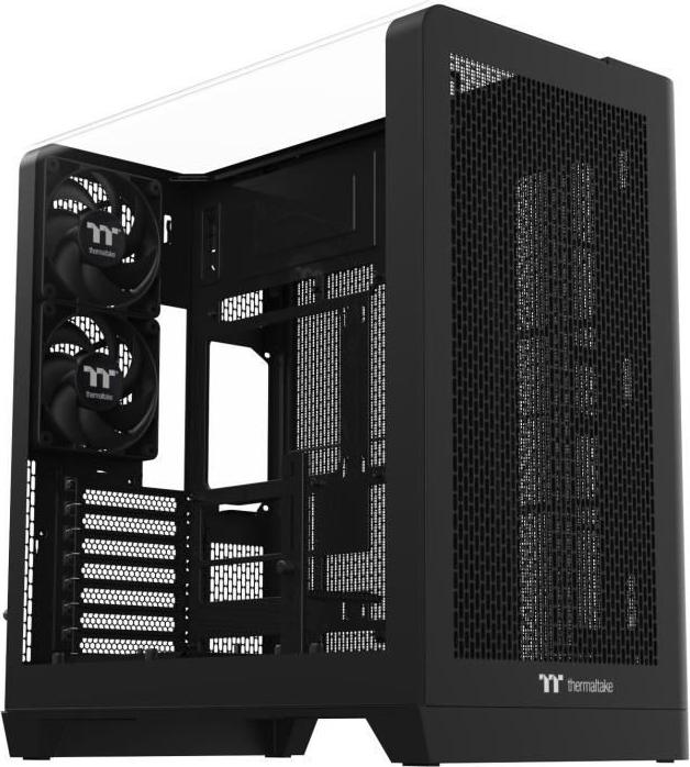 PC Gehäuse THERMALTAKE View 390 Air, Midi-Tower, ATX, 2x 120mm Lüfter, Tempered Glass, Schwarz