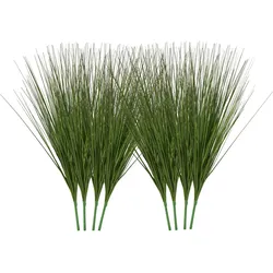VEVOR Künstliche Graspflanze, 686 mm, künstliches Zwiebelgras, künstliche grüne Sträucher, Premium-PVC für Haus, Garten, Büro, Zimmerdekoration, Einweihungsfeier, 8er-Pack, Grün