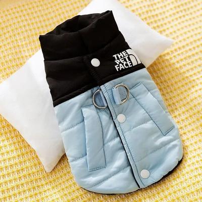 Uplift Treasures Warm Cotton Down Dog Winter Coat blue xsold