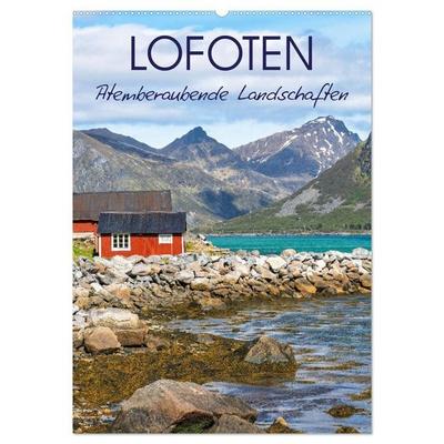 Lofoten - Atemberaubende Landschaften (Wandkalender 2027 DIN A2 hoch), CALVENDO Monatskalender