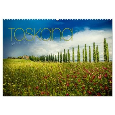 Toskana - spür den Sommer (Wandkalender 2026 DIN A2 quer), CALVENDO Monatskalender
