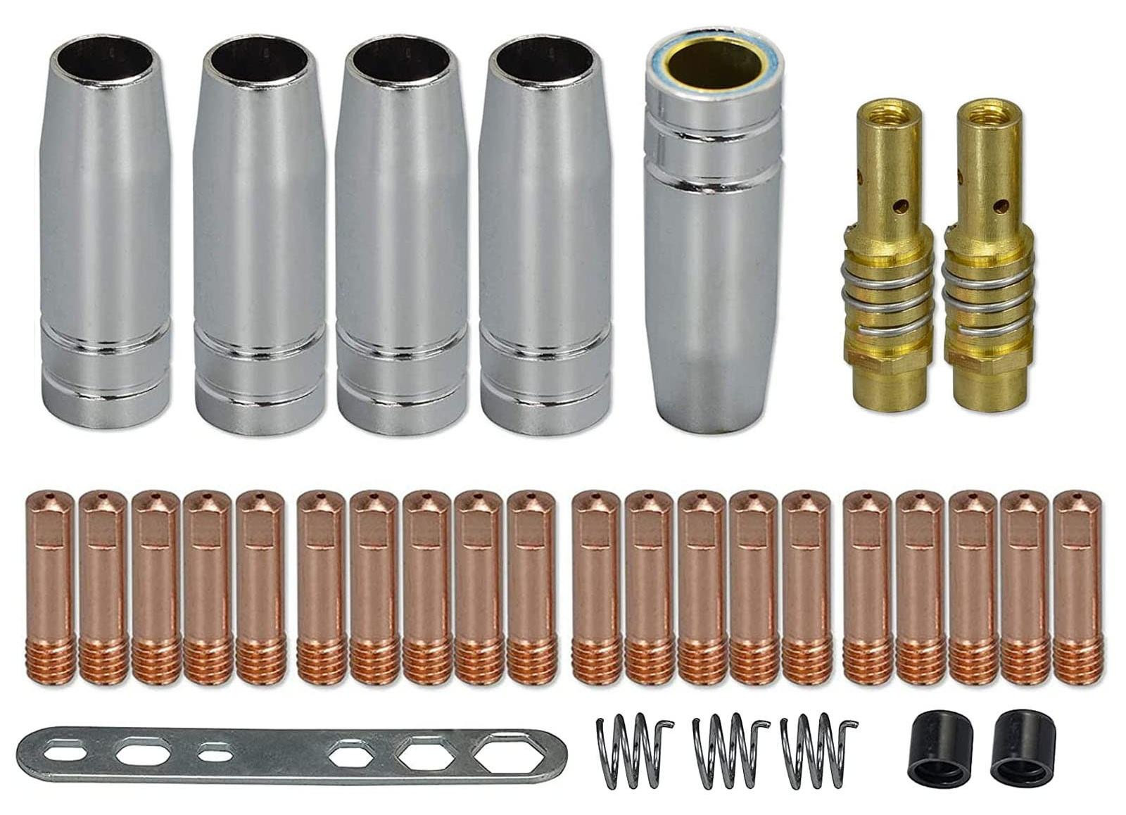 Solidchoice Set van 33 stuks voor MIG lassen inclusief contact tips