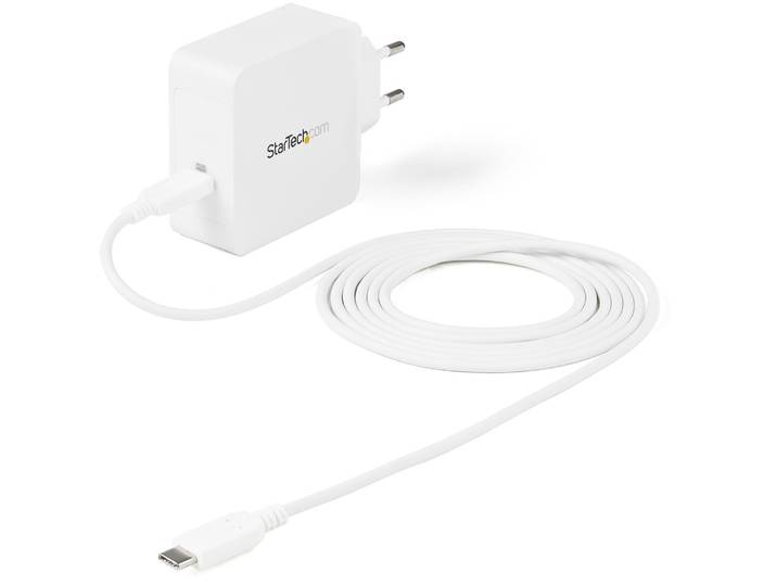 StarTech.com Chargeur Mural USB C - Chargeur USB C pour Ordinateur Portable 60W PD - Câble de 2m - Adaptateur Secteur Universel Compact Type C - Dell