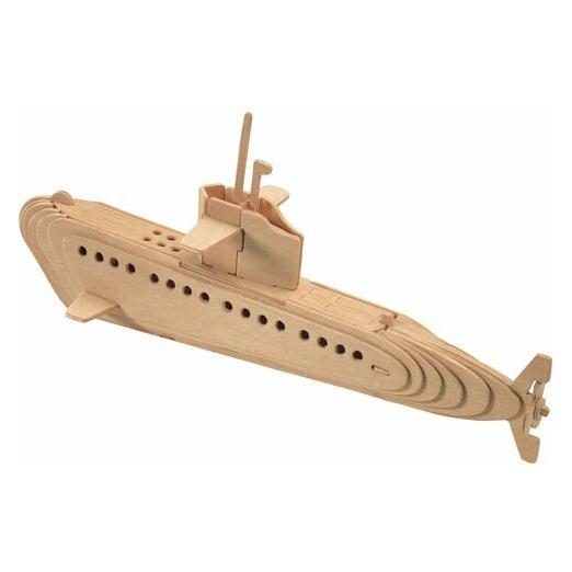 Woodcraft HOLZSPIELZEUG, WCK 3D-Puzzle Flugzeug Boeing 747 (J015)