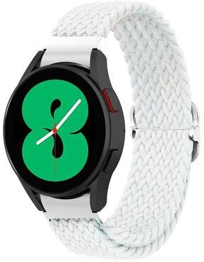 Everyday Crate Samsung Galaxy Watch4 40mm 44mm Woven Watch Band Adjustable Replacement Strap white