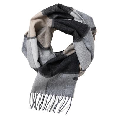 Schal CASAMODA "CASAMODA Schal kariert", Herren, schwarz, 45% Polyester, 20% Polyamid, 20% Polyacryl, 15% Wolle, Modetücher Schal