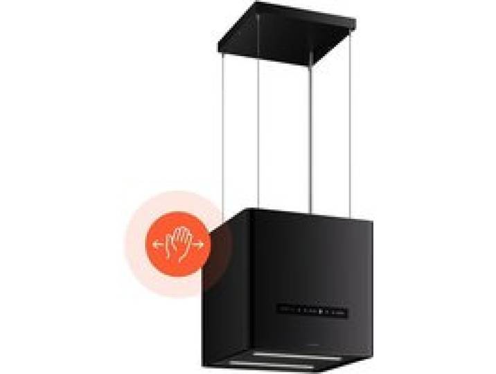 Klarstein Nexture Hotte îlot Hotte aspirante suspendue Classe A++ 40 cm 661 m³/h Noir