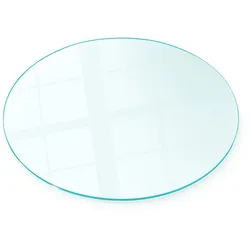 GLASPLATTE für Kamin transparent Ø70 cm