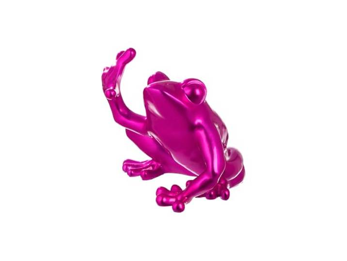 Casablanca Figur Frosch - Kunstharz - pink glänzend - Höhe 35 cm - Deko - Skulptur - Geschenk - Wohnaccessoire