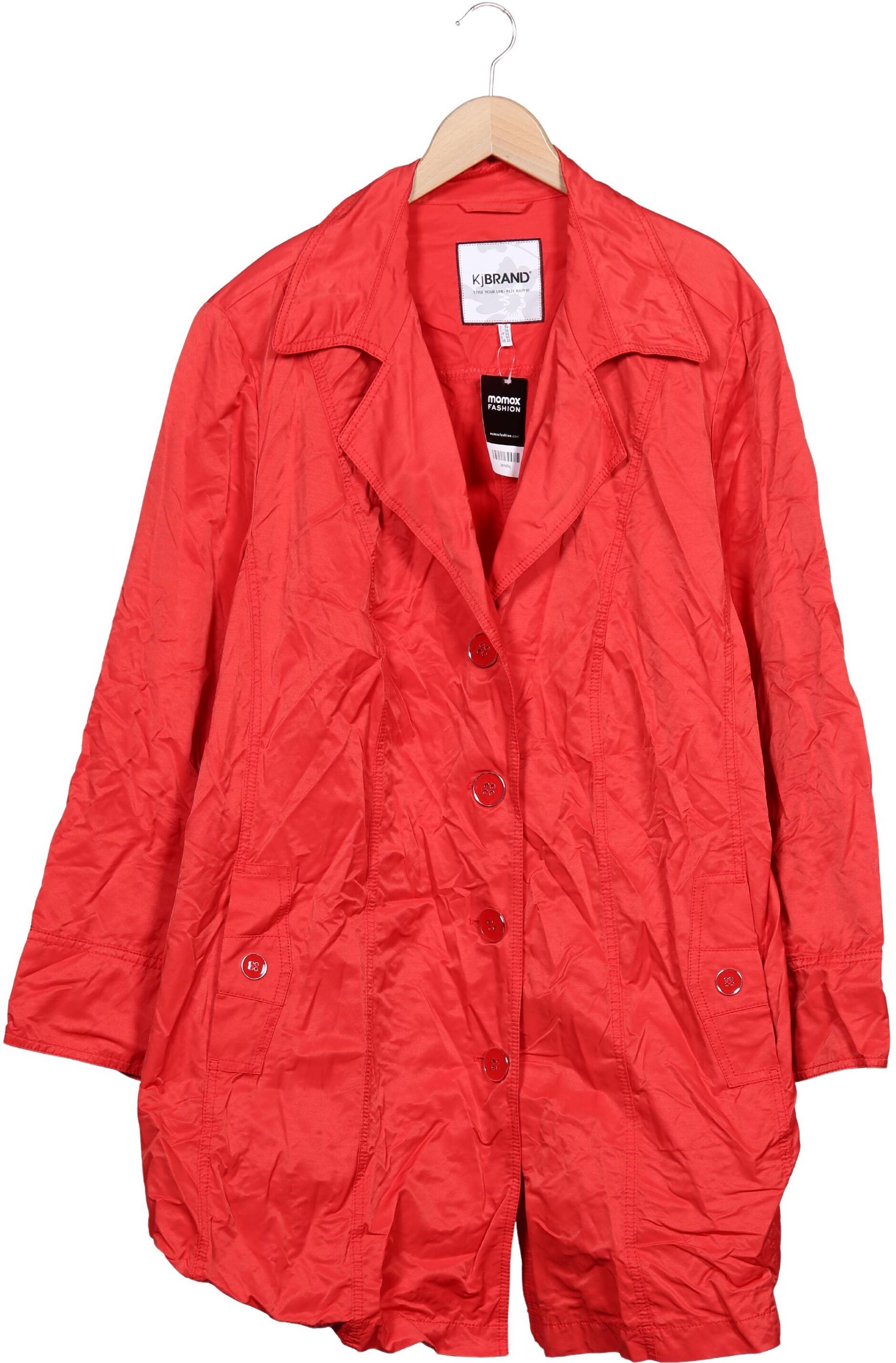Kj brand Damen Mantel, Rot, Gr. EU 54, Synthetik / Baumwolle - Second Hand