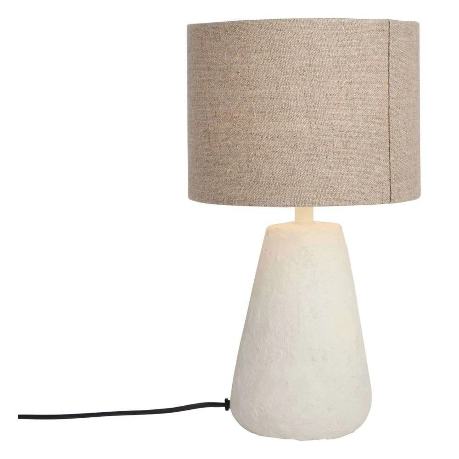 Watt & Veke Cora tafellamp wit/beige papier-maché E27