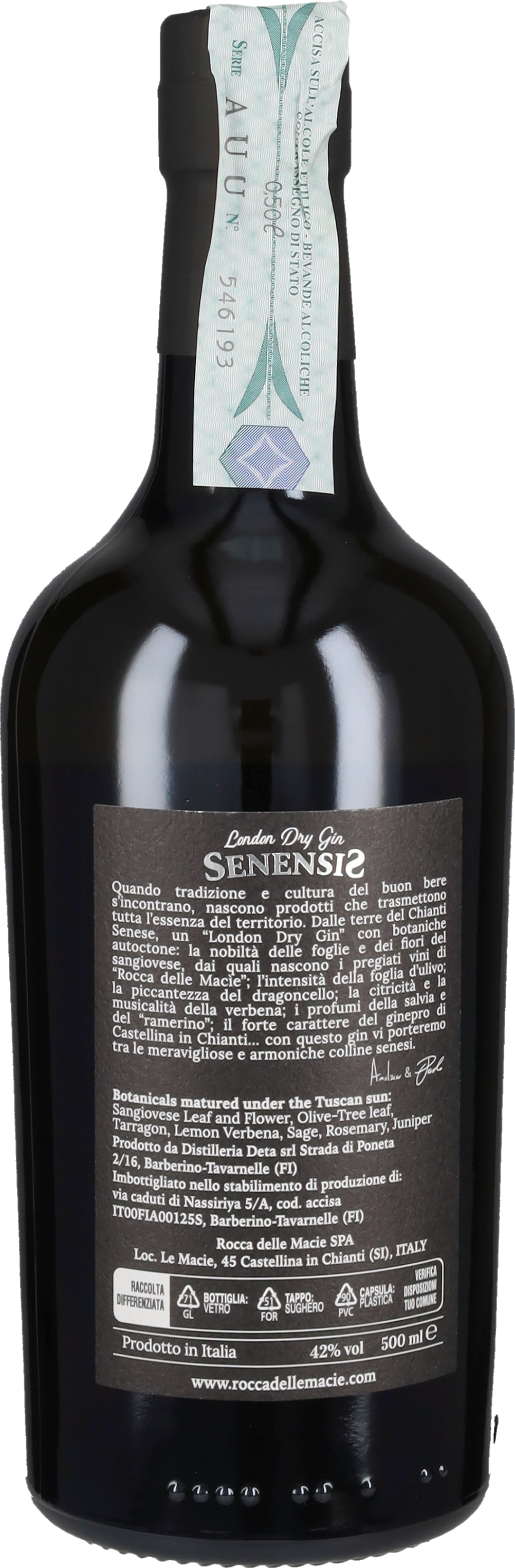 Rocca delle Macie Gin Senensis 50cl