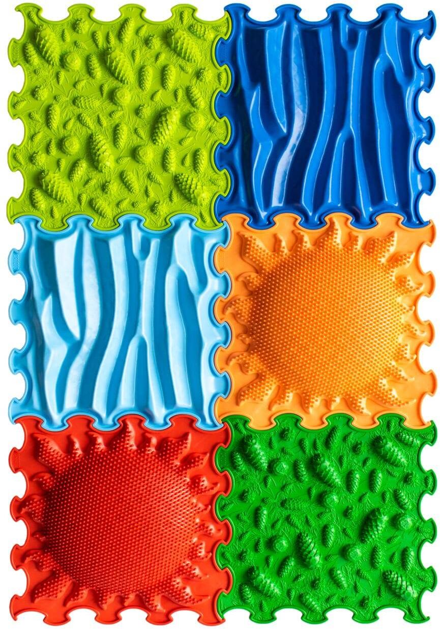 Monkey-Gym Tapis sensoriel Intensive 6 pièces 30 × 30 cm