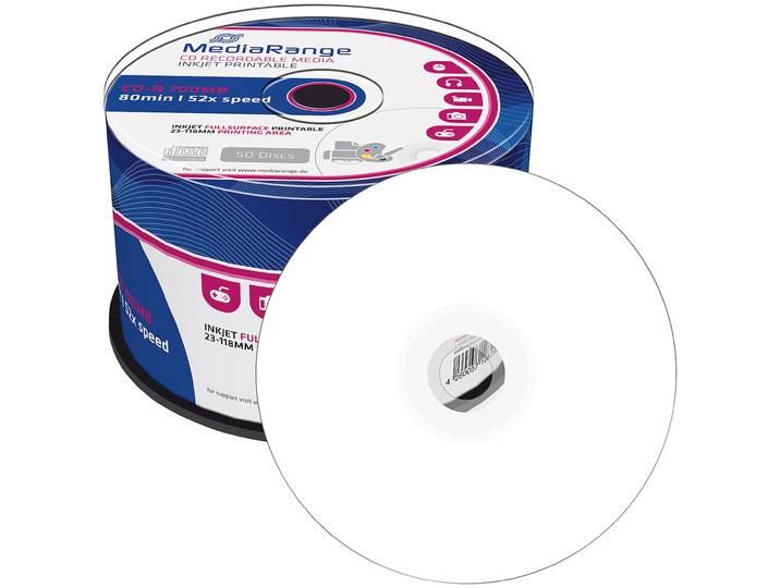 CD-R 700MB 52x printable, 50er-Spindel