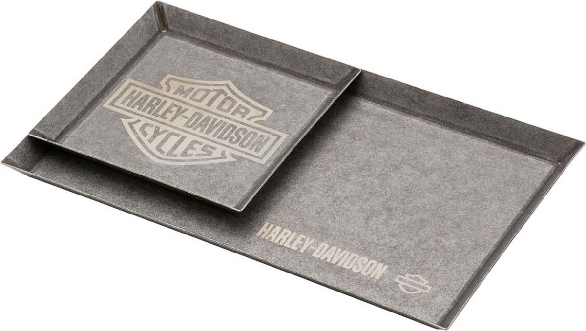Harley Davidson Metalen Valet Tray Set voor volwassenen