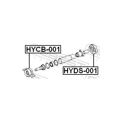 FEBEST Gelenk, Längswelle hyds001 für HYUNDAI