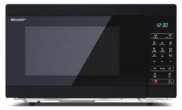 Sharp YC-MG81E-B, Arbeitsplatte, Grill-Mikrowelle, 28 l, 900 W, Eingebautes Display, Berührung