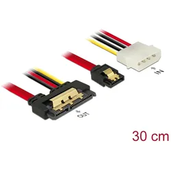 DELOCK SATA-Kabel SATA III + Molex 4Pin -> SATA 22Pin 0.30m