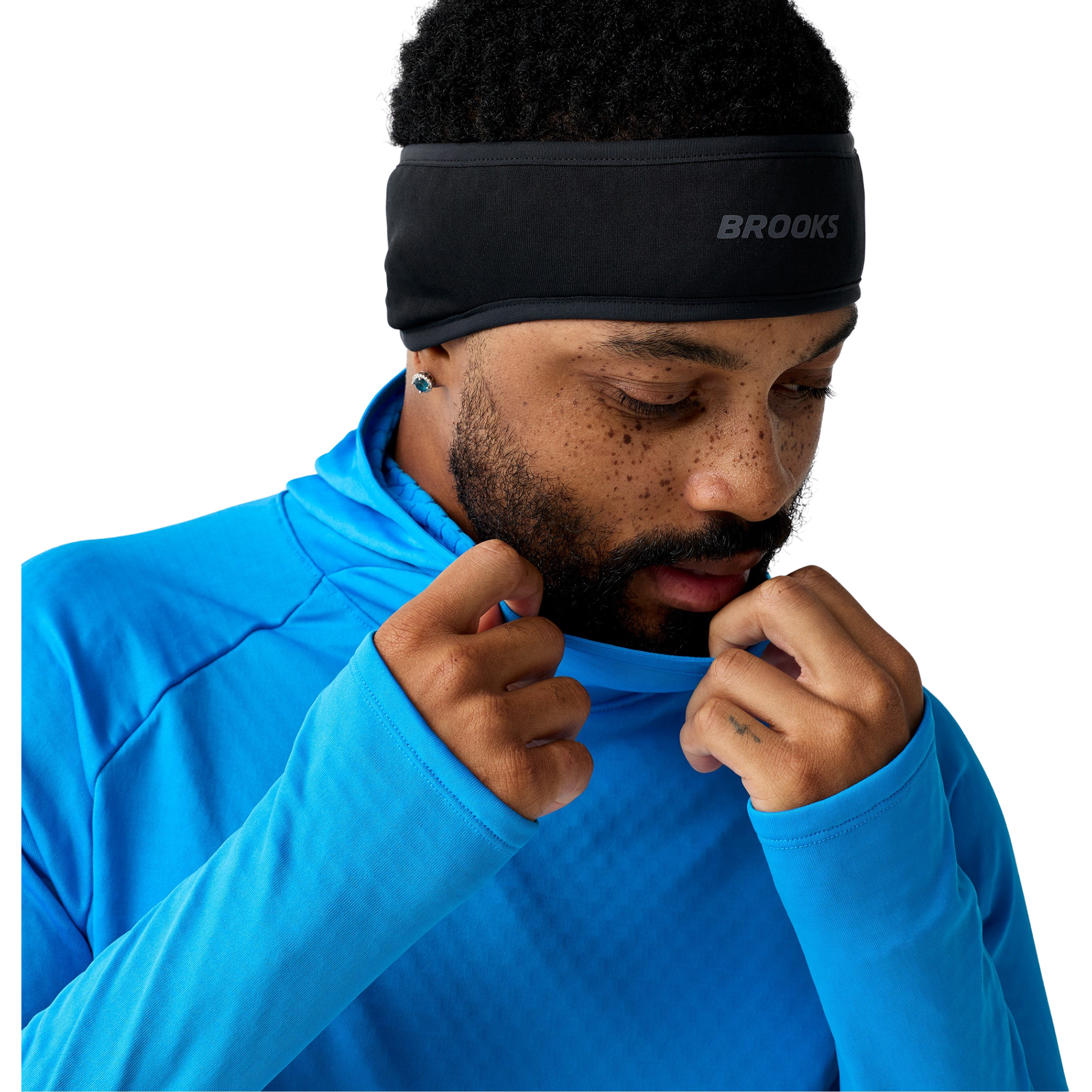 Brooks Momentum Thermal Stirnbänder schwarz Atmungsaktiv