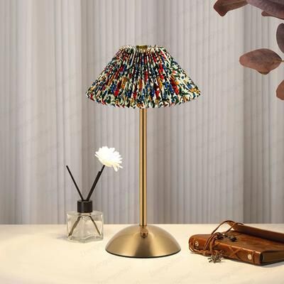 Inspired Living Rechargeable Table Lamp With Touch Sensor Wireless LED Bedside & Reading Light colorful