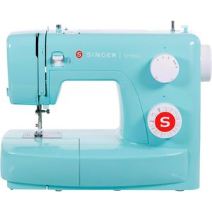 Singer Nähmaschine Simple 3223G türkis, mechanisch, 23 Nähprogramme, Nählicht, Knopflochfunktion, Freiarm