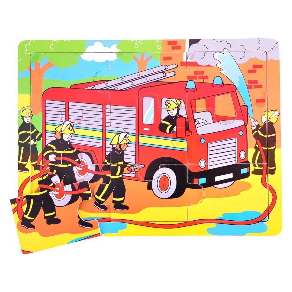 Bigjigs Tray Puzzle Fire Engine (BJ724)