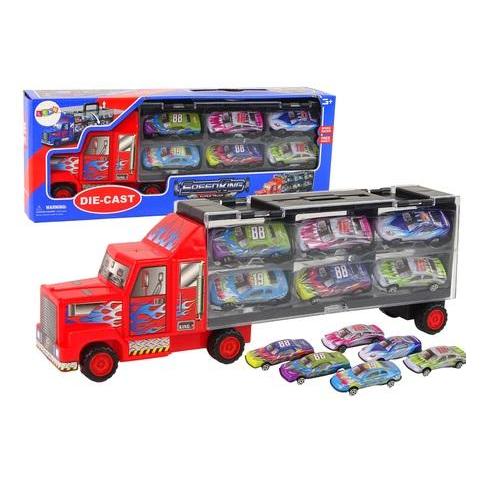 Lean Toys Set Transportwagen und Rennwagen 12-tlg. (25261505)
