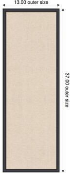 Amanti Art Neutral Weave Canvas Magnetic Board, Edith Framed Memo Board