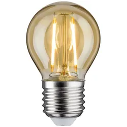 Paulmann LED Filament Tropfen P45, 230V, E27, 2.6W 2500K 260lm, Goldglas klar PAUL-28710